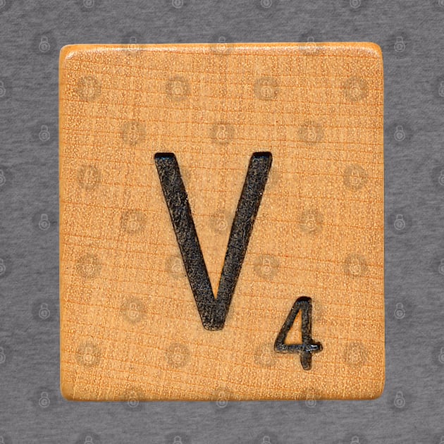 Scrabble Tile 'V' by RandomGoodness